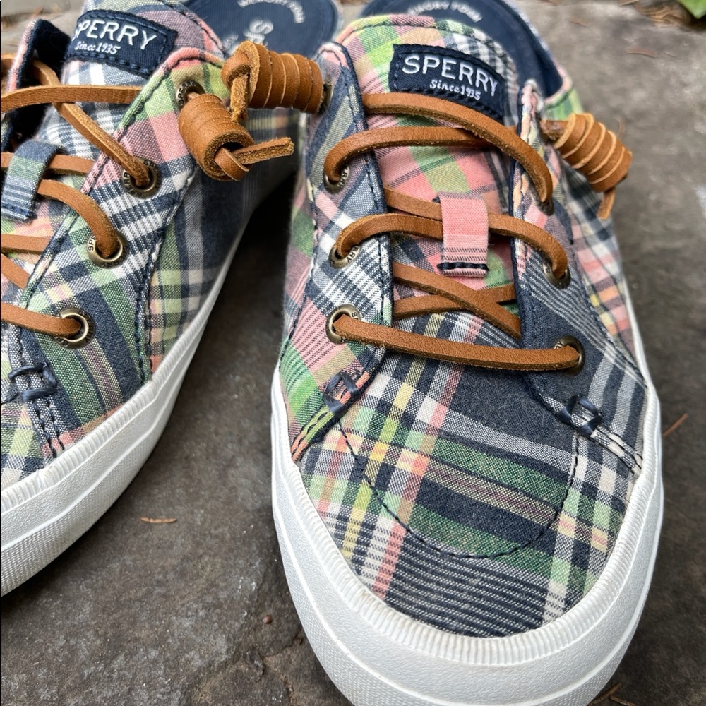Sperry Top Sider Plaid Slip-on Shoe - Picture 2 of 7